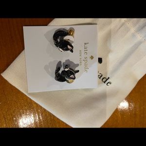 Kate Spade French Bulldog Earrings never worn